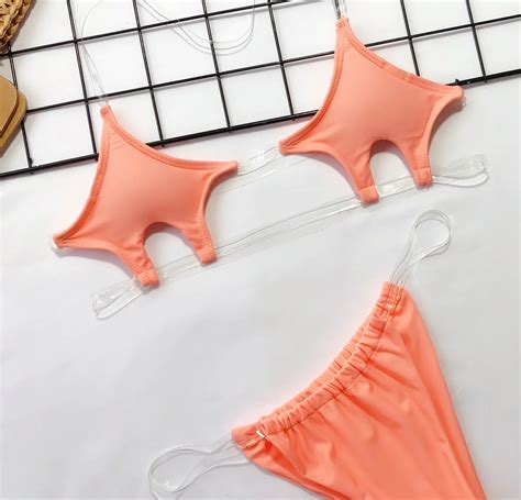 durchsichtiger bikini, bademode & erotische transparente。